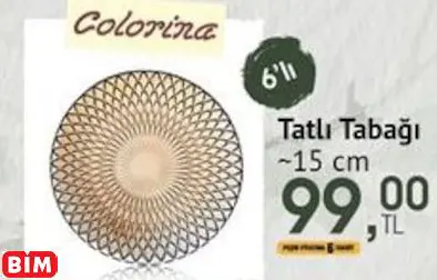 COLORİNA TATLI TABAĞI ~15 CM COLORİNA TATLI TABAĞI ~15 CM